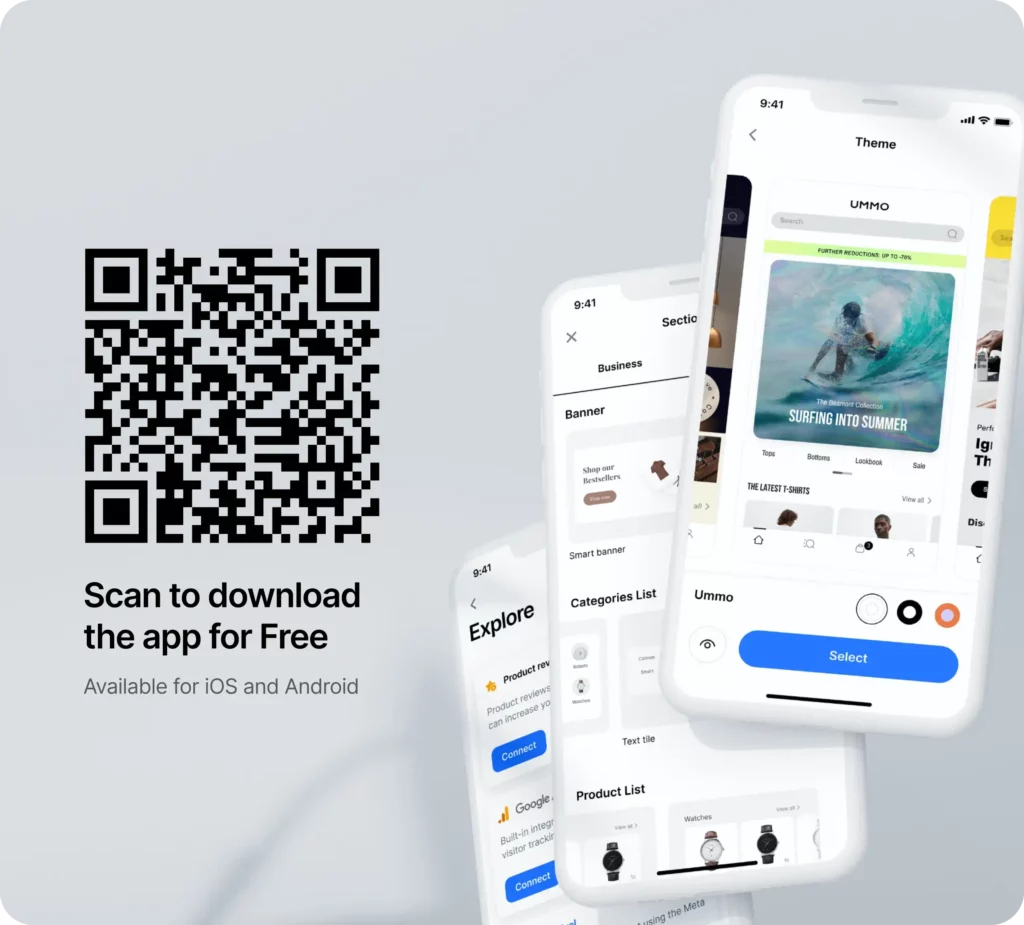 QR Code Download to Shopboxo App on App Store and Play Store