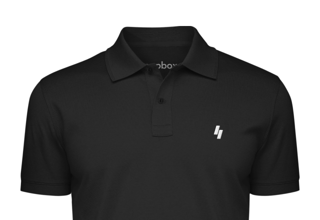 Black Appboxo Corporate Polo Shirt. (Image-34)