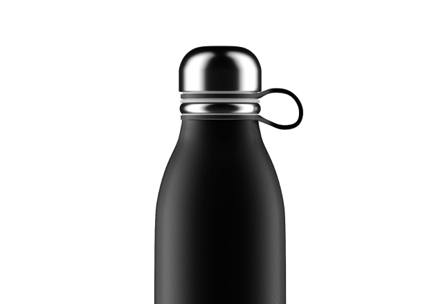 A black Appboxo metallic thermo bottle. (Image-35)