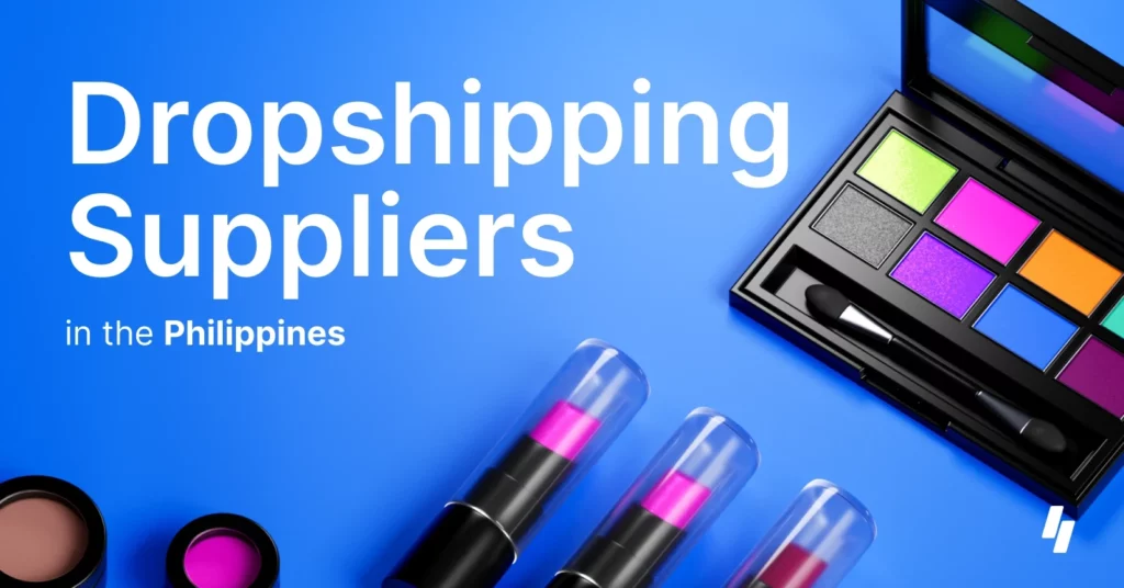Cosmetic Artwork Samples Like Make Up Box and Lipsticks to Represent Dropshipping