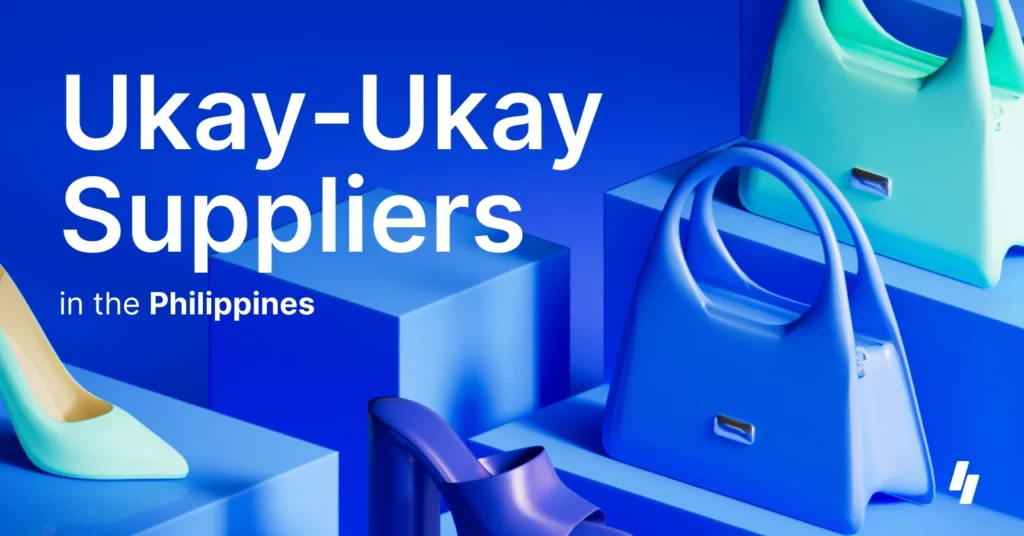 3D Artwork of Fashion Items Such as Bags and Heels to Represent Ukay-Ukay